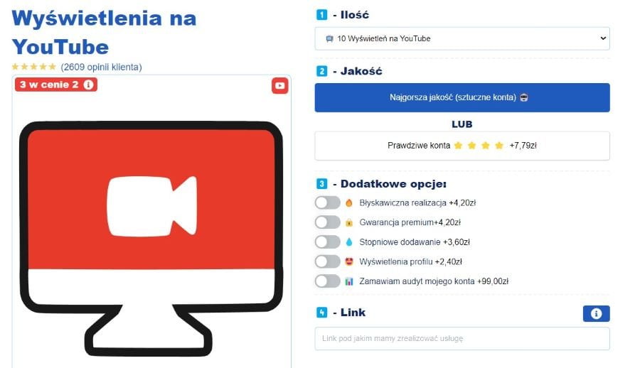kupno wyświetleń na youtube wypromowani